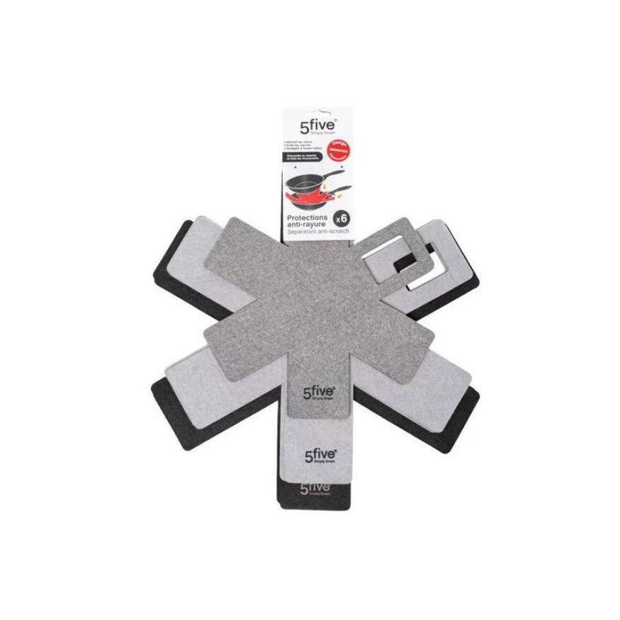 Set de 6 feuilles protection pour poêles - 5Five - Mathon