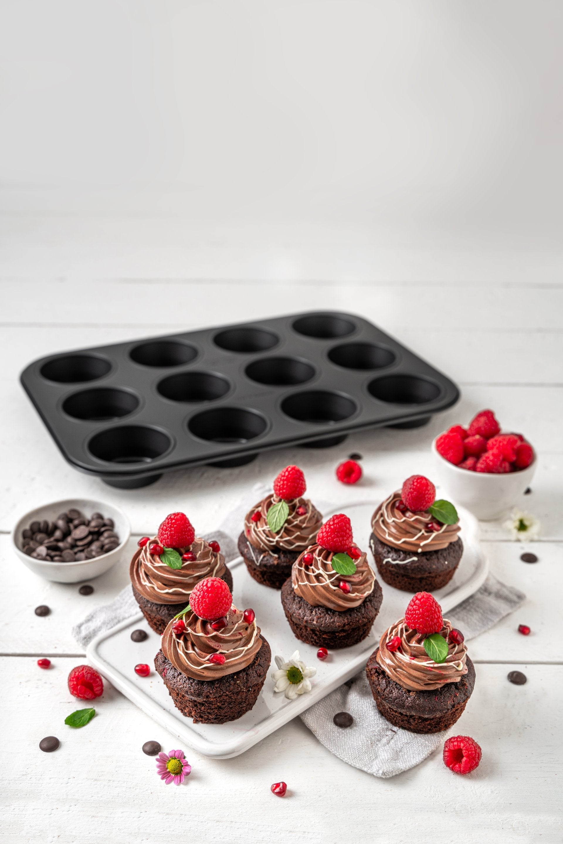 Moule à muffins 12 empreintes 38 x 26 cm Zenker Perfect Black Zenker - Mathon - 2