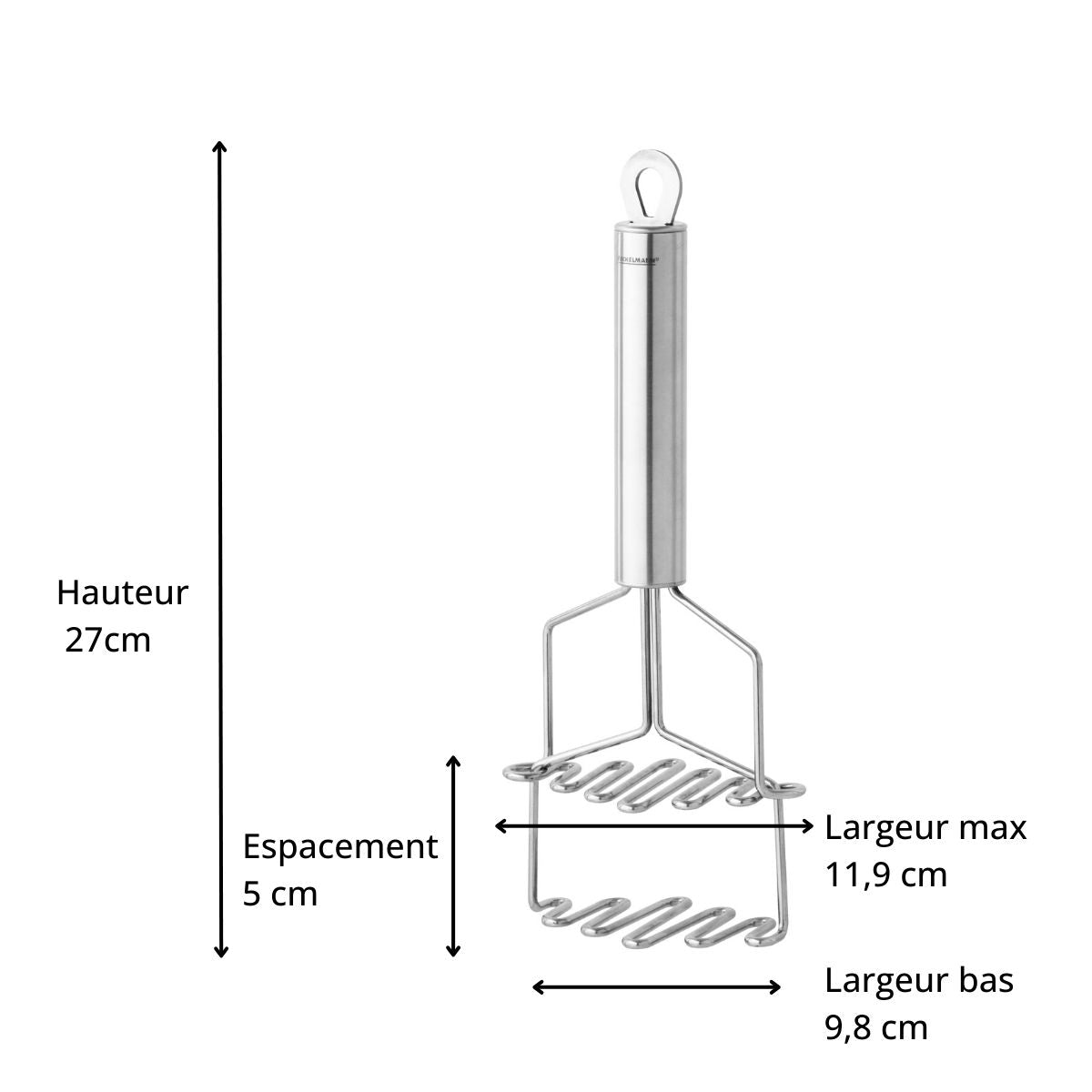 Presse-purée avec double fonction de broyage en inox Fackelmann - Mathon - 3