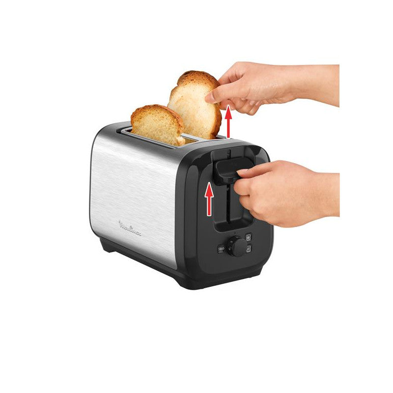 Toaster 1100w  Chauffe Rapide Subito Inox Noir   - Lt5s0de0 Moulinex - Mathon - 5