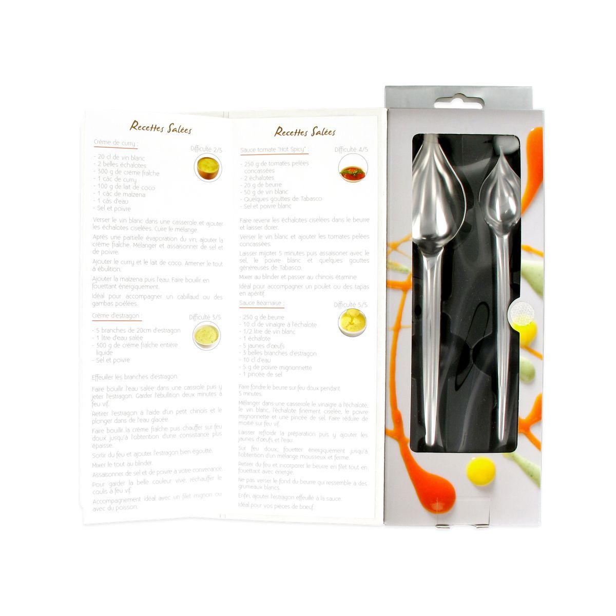 Lot de 2 cuillères plumes à décoration pâtissière Jean Daudignac Fackelmann - Mathon - 8