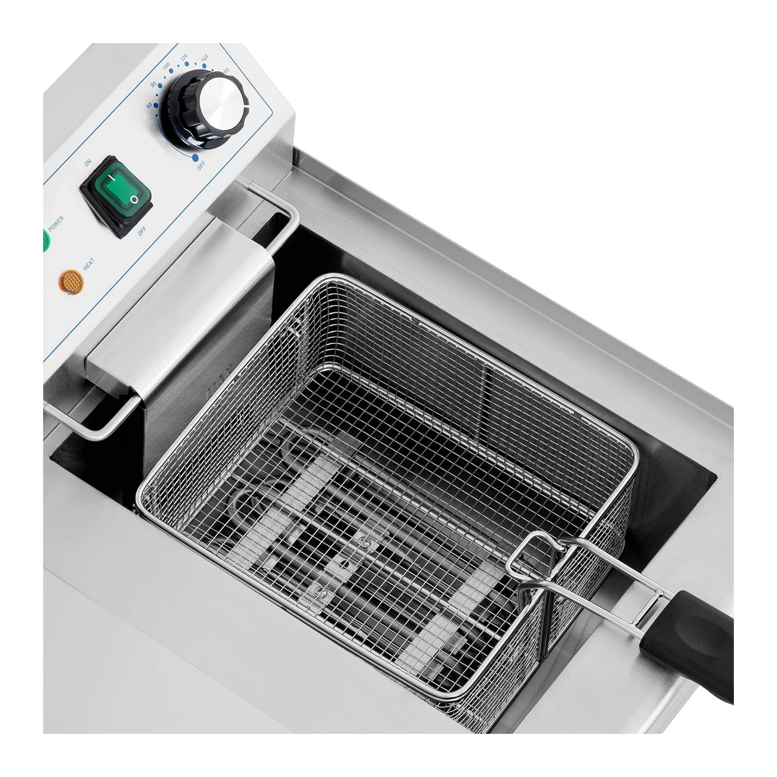 Friteuse électrique 2 x 11 litres 230 volts professionnelle acier inoxydable 14_0003987 - Mathon - 4