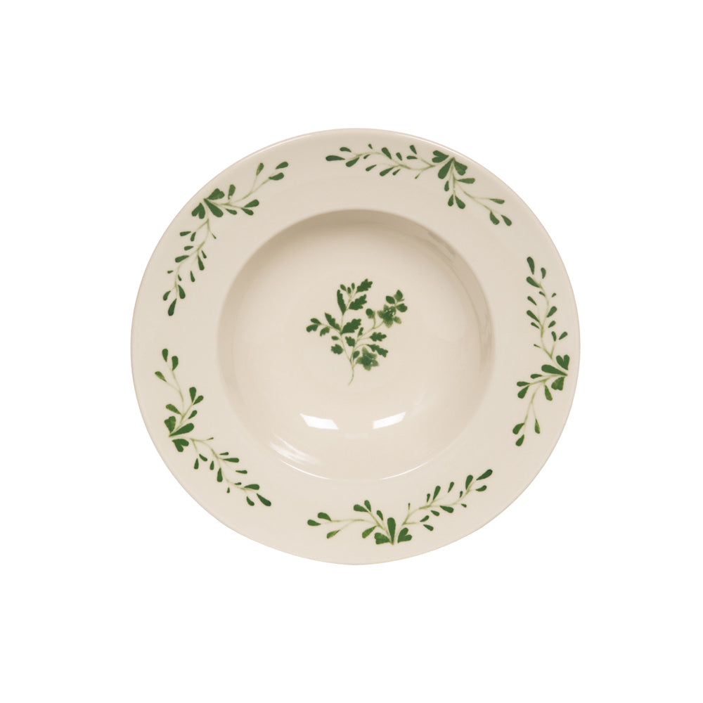 Assiette à pâtes Appoline verte 27 cm (lot de 6) Table passion - Mathon - 2