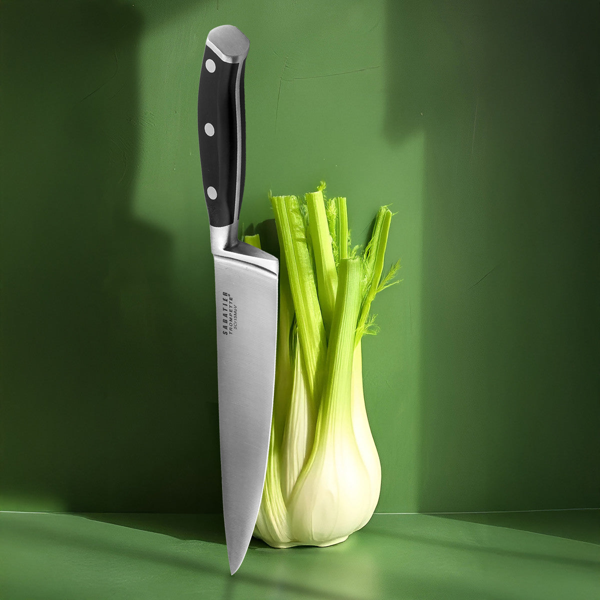 Vulcano - Couteau de chef 20cm Sabatier Trompette - Mathon - 2