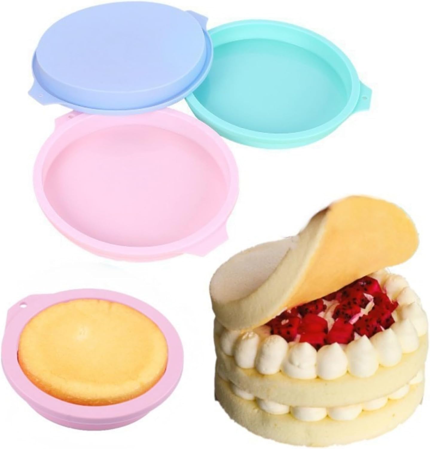 Moule Gateau Silicone pour Les Gâteaux Arc-en-ciel Vendos85 - Mathon
