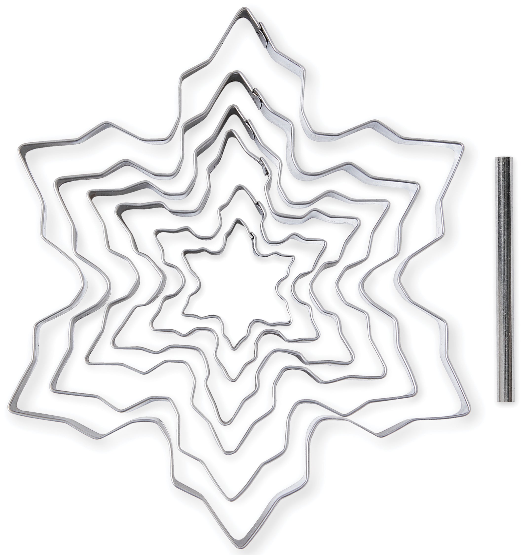 Set de 6 découpoirs flocons multitailles et tube de perforation Mathon - Mathon - 6