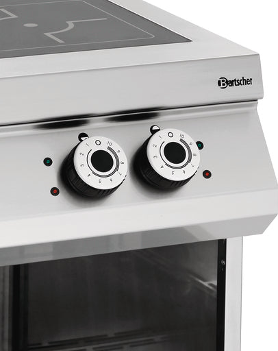 Fourneau à induction -10kW - induction 2 zones - soubassement ouvert - Bartscher - Mathon - 2