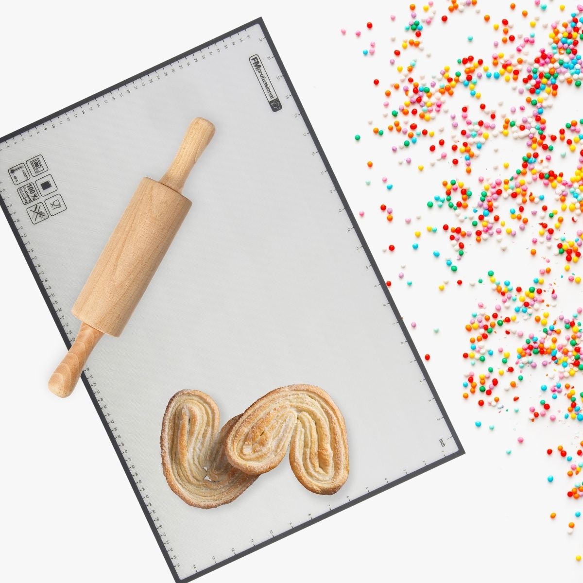 Papier de cuisson en silicone réemployable 39 x 59 cm FM Professional - Mathon - 2