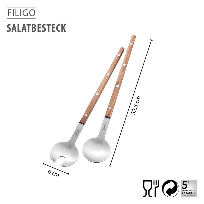 Couverts à salade FILIGO, 2 pièces Gefu - Mathon - 2