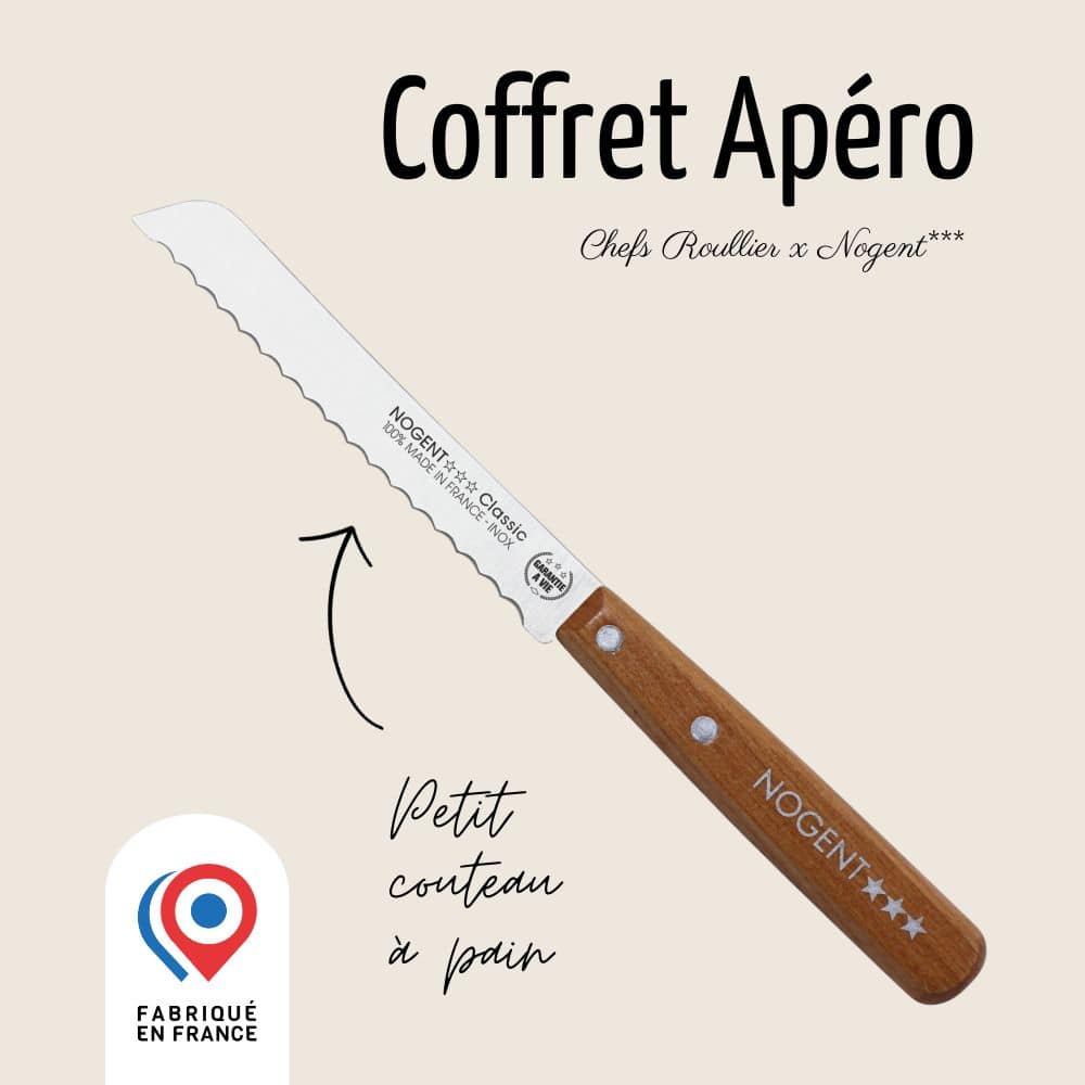 Coffret apéro 4 couteaux cerisier des bois Nogent - Mathon - 4