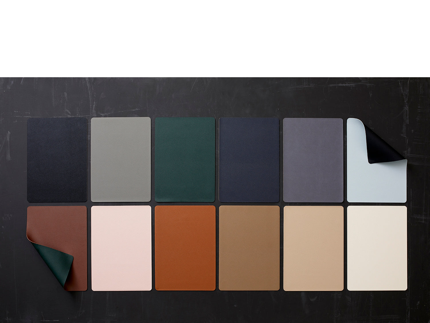 Lot de 4 sets de table  en pvc Gris/Rose clair Bitz - Mathon - 4