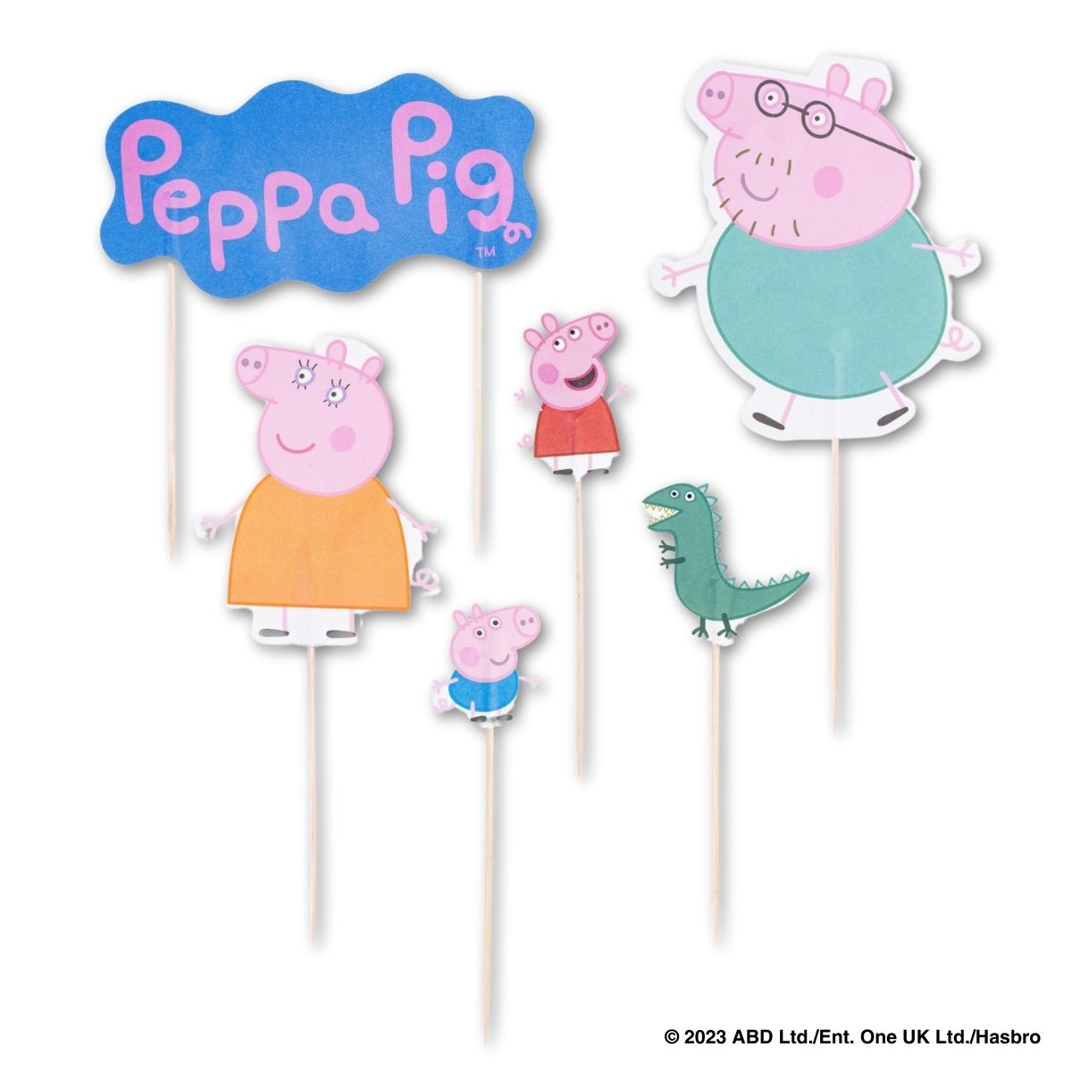 12 décorations de gâteau d’anniversaire Dr. Oetker Peppa Pig Dr. Oetker - Mathon - 1
