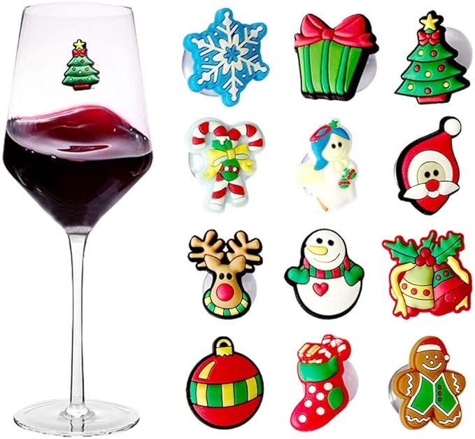 Breloques Verre Noël pour Identifier les Boissons Vendos85 - Mathon