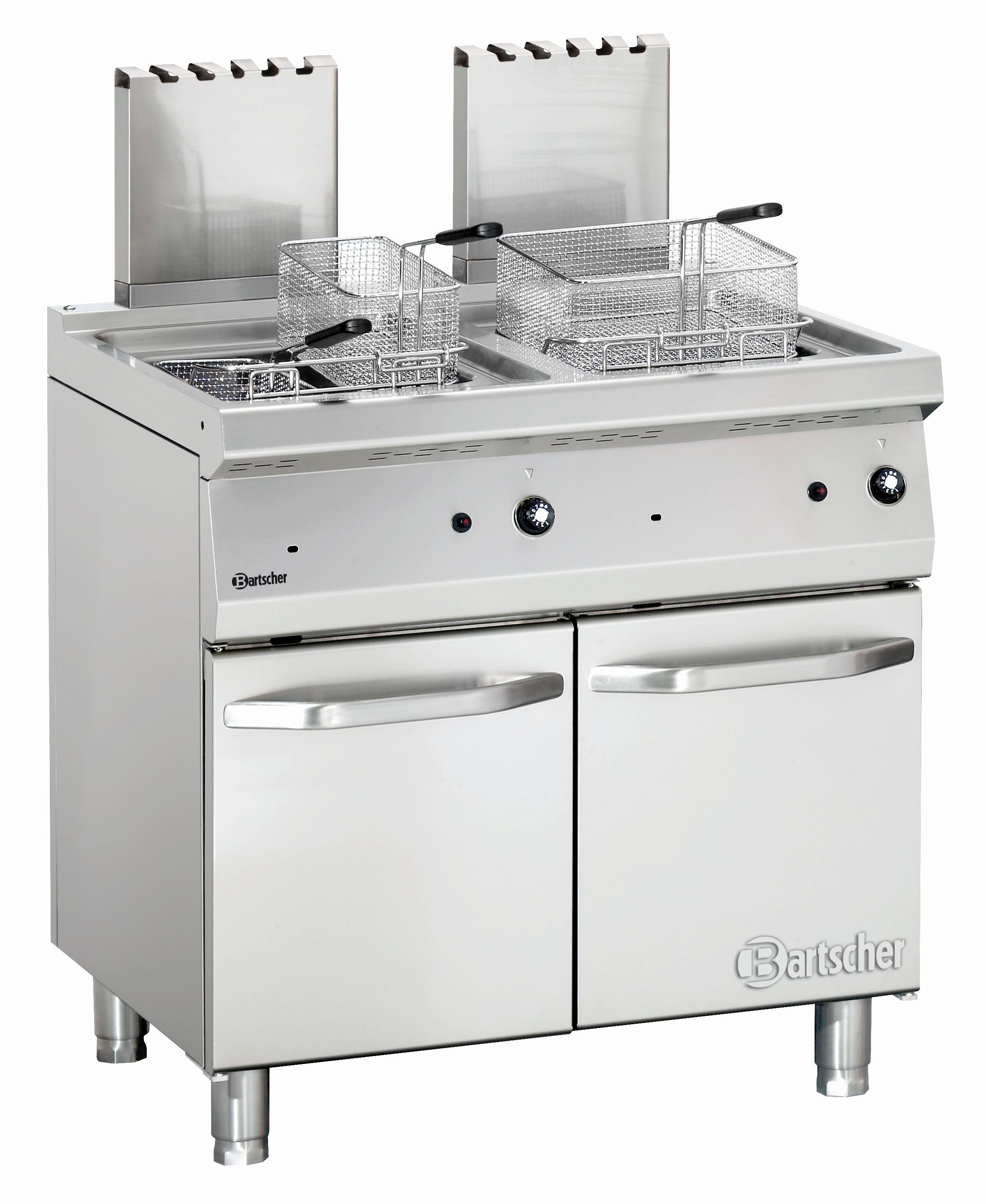 Friteuse à gaz - 700 mm - 2 x 23 Litres - 30 kW - Bartscher - Mathon - 1