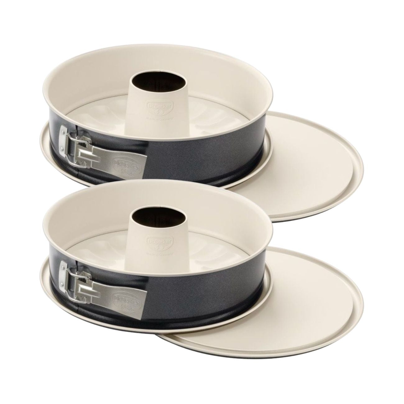 Ensemble de 2 Moules à manqué et à savarin double fond 28 cm  Back Trend Dr. Oetker - Mathon - 1