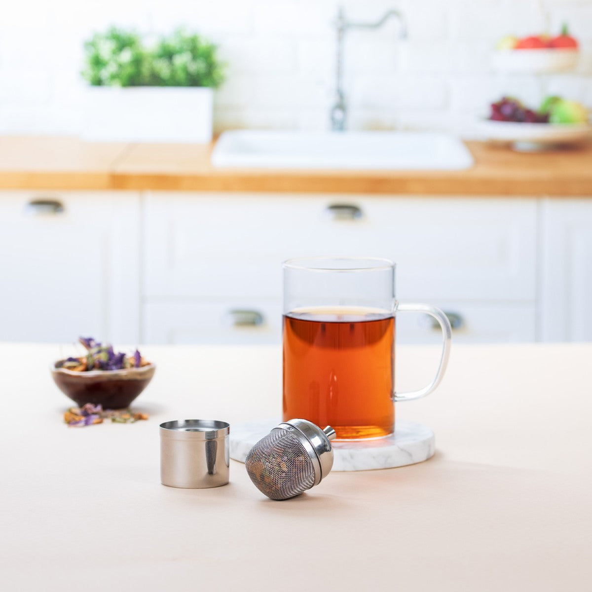 Infuseur à thé flottant en inox Cristel - Mathon - 2