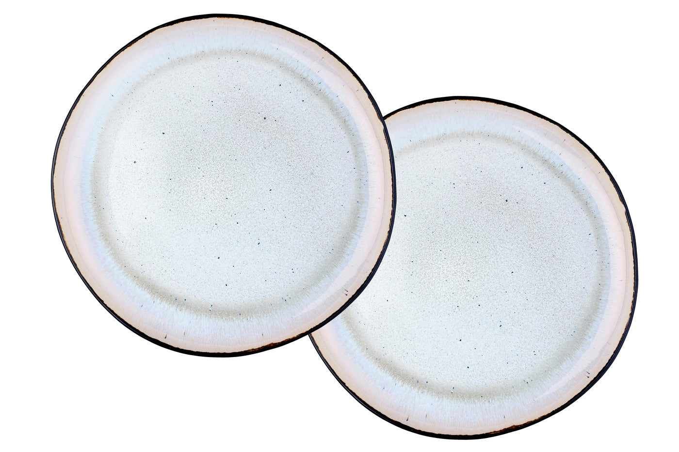 Plateau de service IRIS Ø32cm - 2 pièces - Blanc ivoire Björn - Mathon - 1