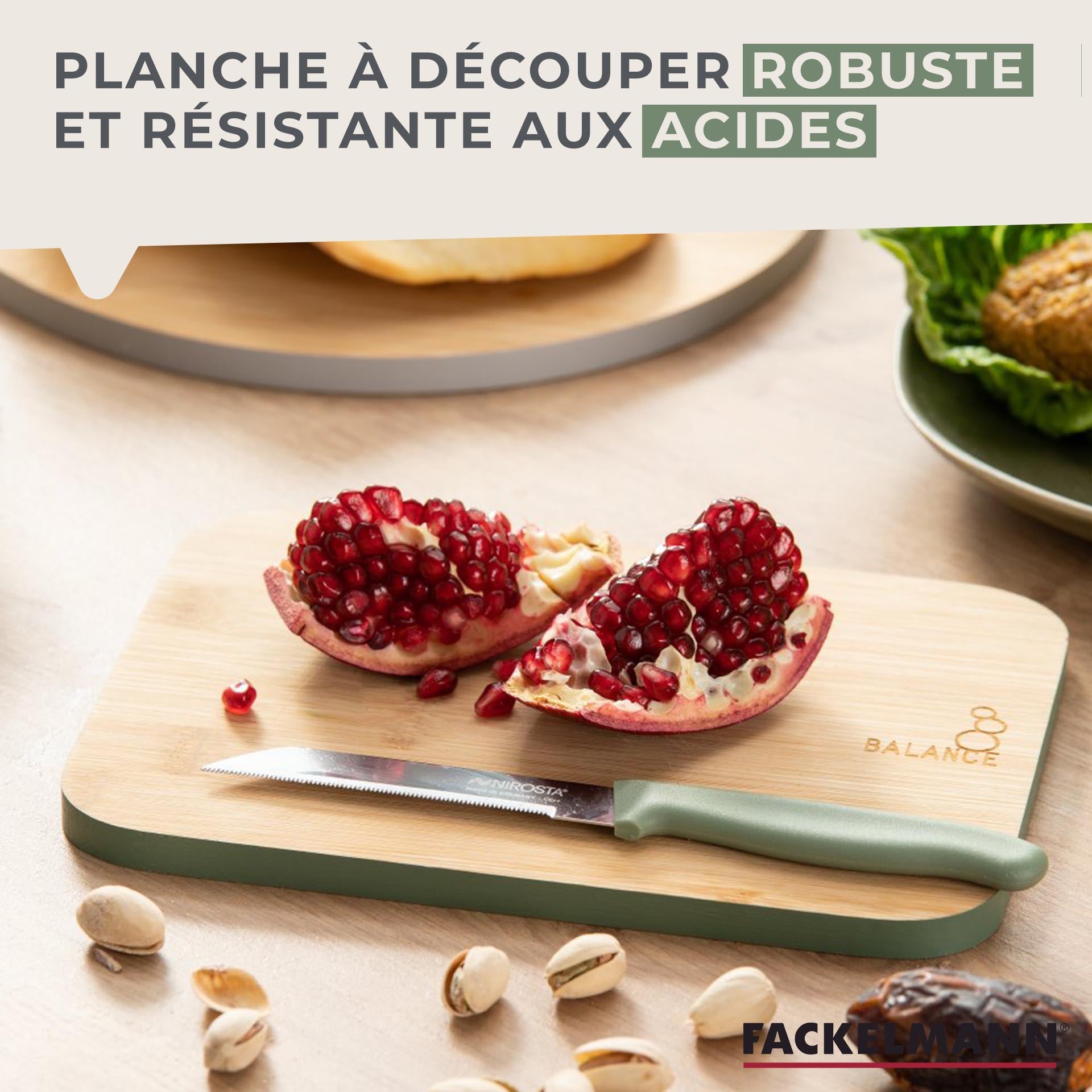 Planche à découper en bambou 21 x 15 cm  Balance Fackelmann - Mathon - 5