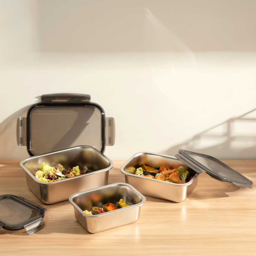 3 boîtes rectangulaires inox Laguiole Cuisson - Mathon - 2