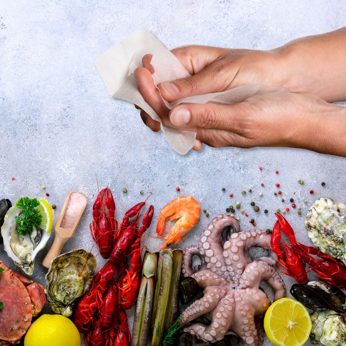 Lot de 30 rince-doigts au citron  Single Use Fackelmann - Mathon - 2