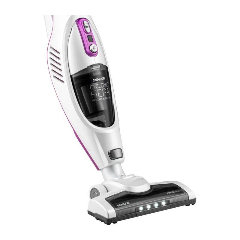 Aspirateur Balai Sans Fil 2-en-1 - Sencor - Svc 7814vt - 110 W - 76 Db - 0,5 L - Blanc / Violet SENCOR - Mathon - 6