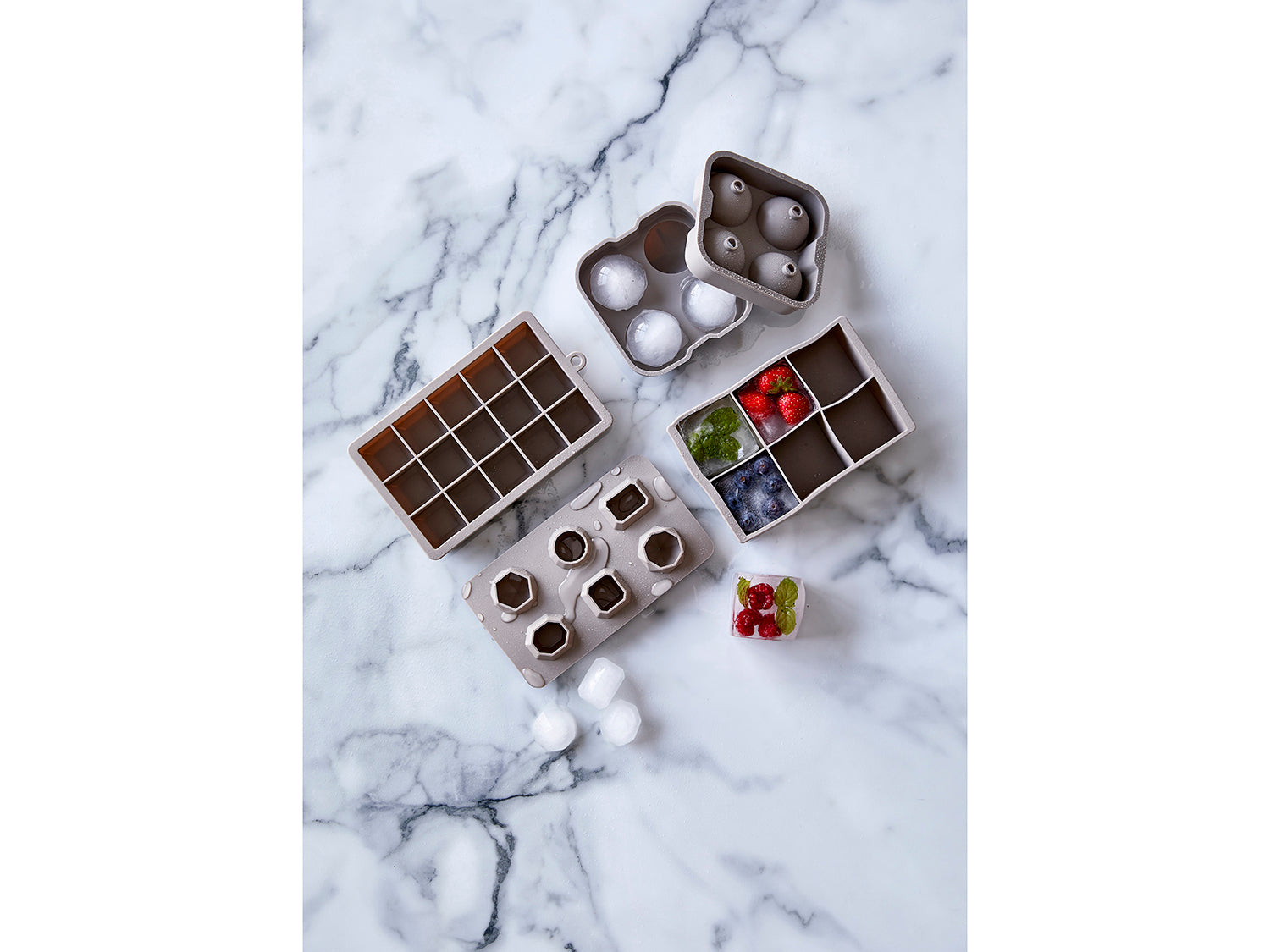 Bac à glaçons en silicone Gris Bitz - Mathon - 6