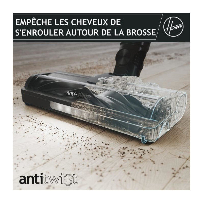 Aspirateur Balai Sans Fil -   Hf1p10h - 40 Aw - Ecran Led - Noir / Pastel Violet Hoover - Mathon - 6