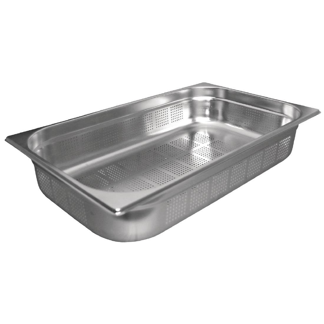 Bac Gastro Inox Perforé GN 1/1 - 200 mm - Vogue - Mathon - 1