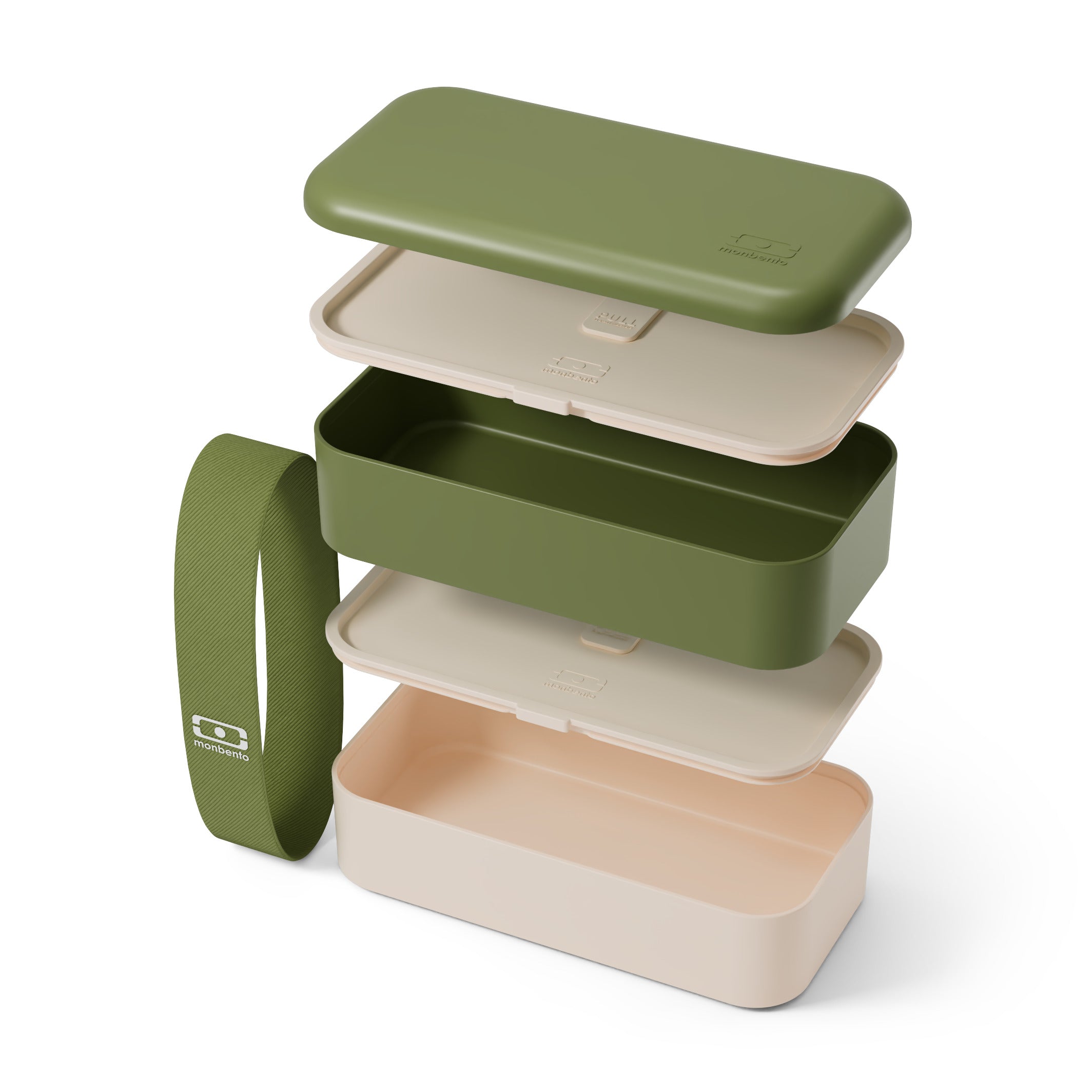 Lunch box 2 compartiments Original 1L Made in France Vert Olive Monbento - Mathon - 3