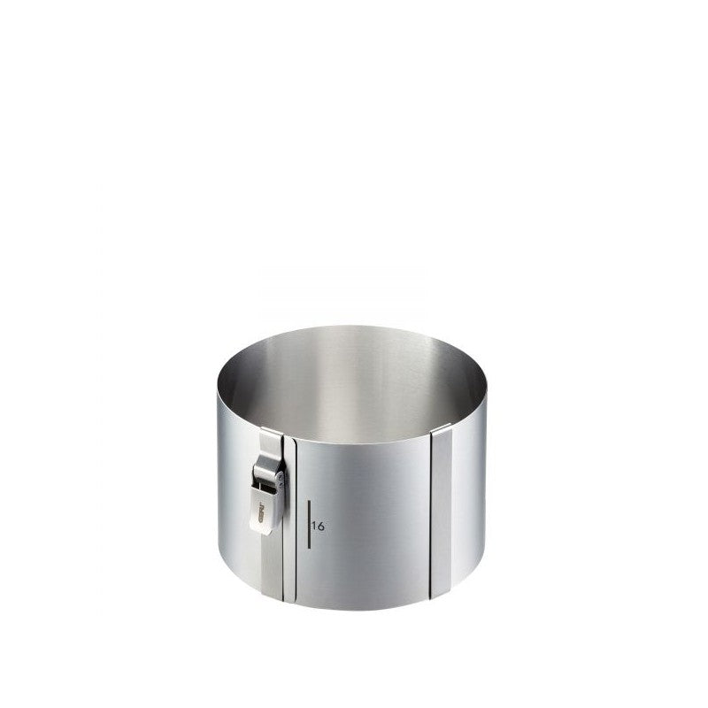 Cercle à gâteau h.10 cm en acier inoxydable Tondo clip Gefu - Mathon - 2