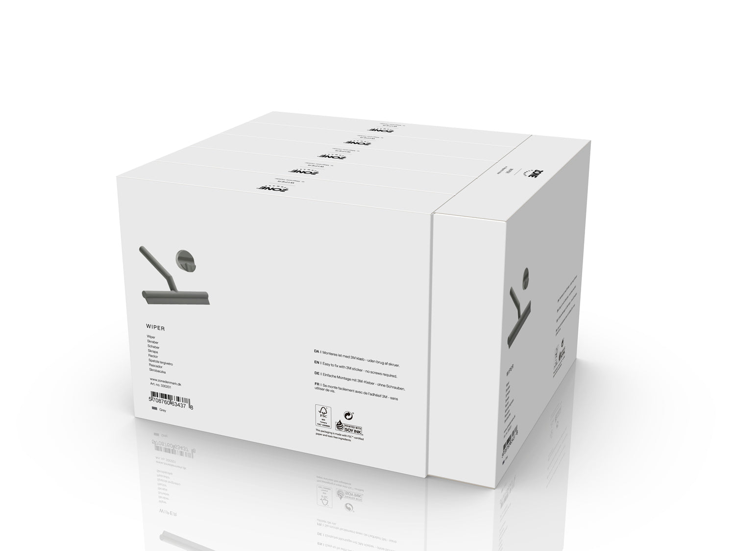 Raclette-vitre  en silicone et abs Gris Zone Denmark - Mathon - 6