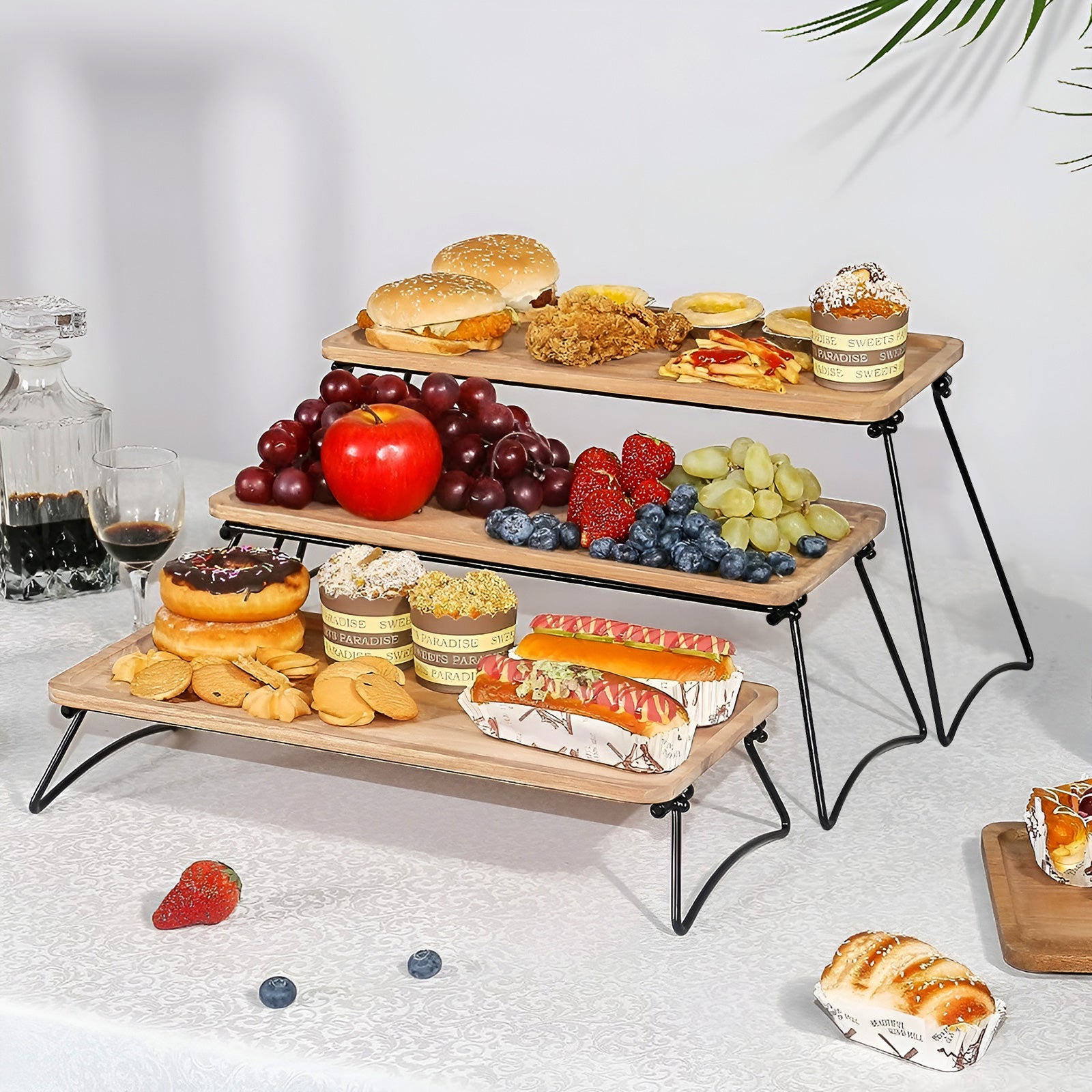 Présentoir à 3 Étages Bambou Cheffinger - Mathon - 2