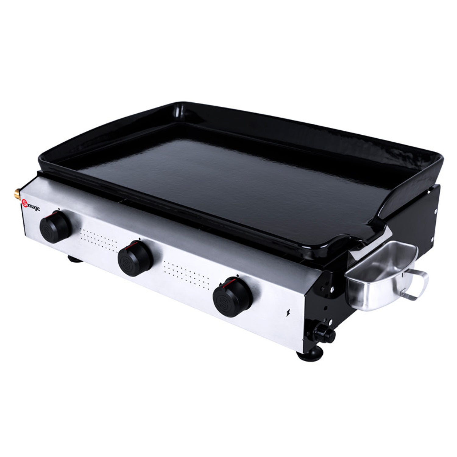 Plancha à gaz à poser 3 brûleurs ANETO Somagic - Mathon - 1