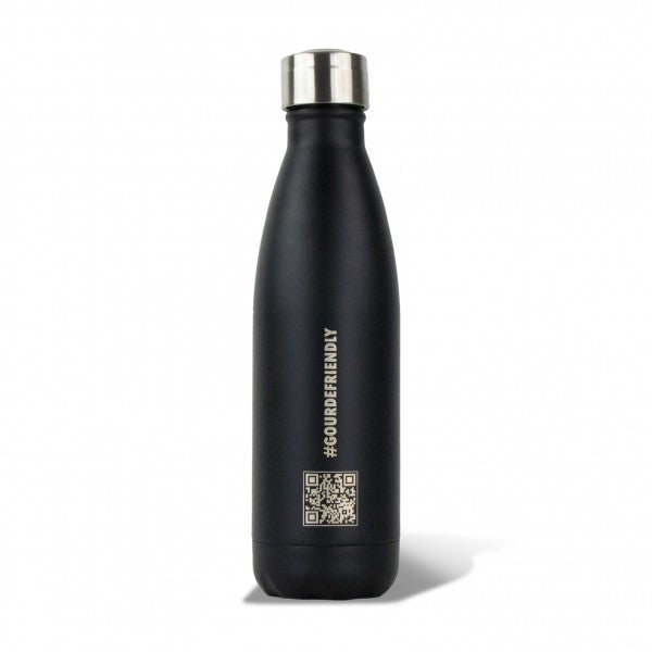 Bouteille isotherme 500 ml - Gourde Friendly Noire mat Yoko® Design - Mathon