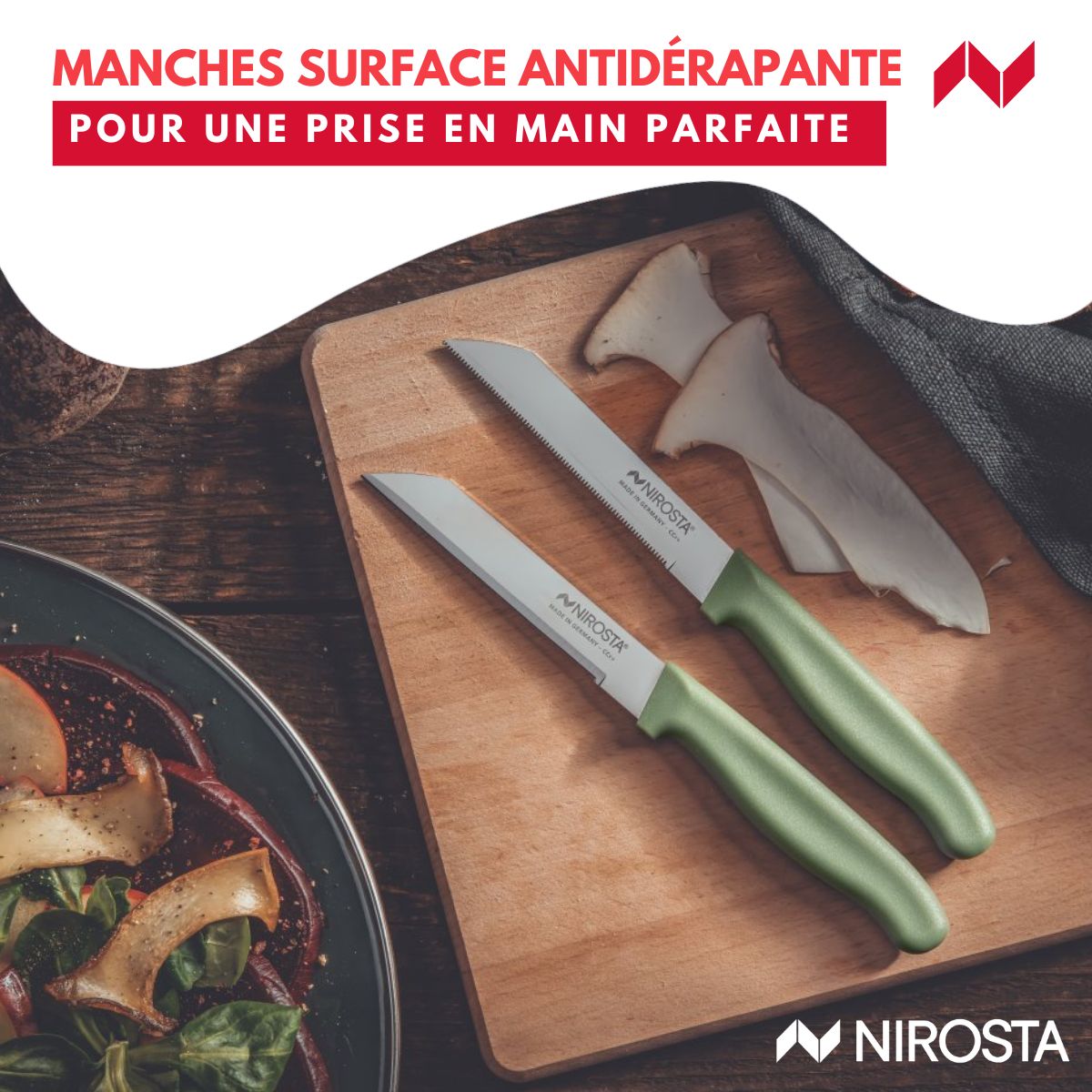 Set de 2 couteaux à légumes 19 cm  Elemental Nirosta - Mathon - 6