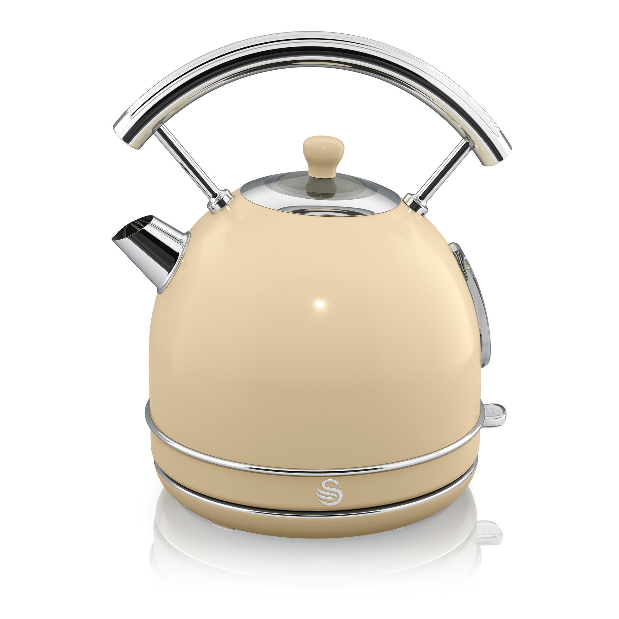 Retro Set Petit-Déjeuner Bouilloire 1,8L Sans fil, Grille-Pain 2 Larges Tranches 850 Crème STP7050CNEU - Mathon - 5