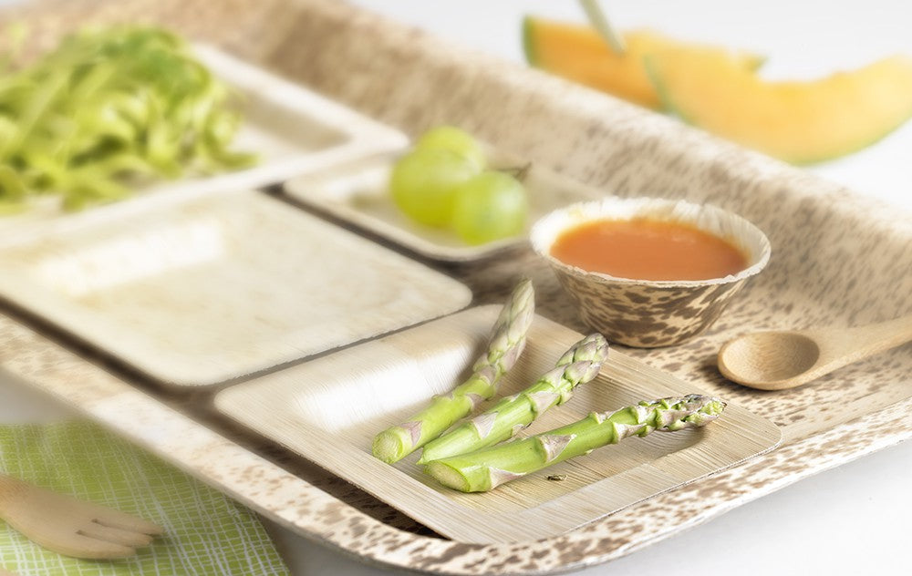 50Pcs - Mini coupelle en feuille de bambou "Zebra"   H20mm 60ml FirstPack - Mathon - 3