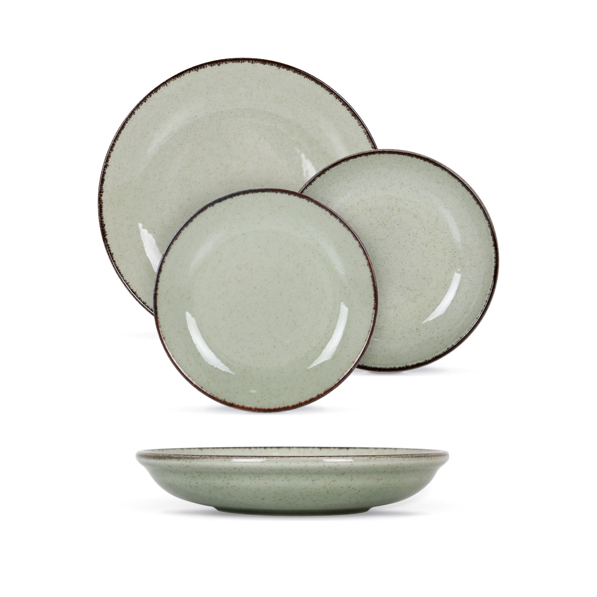 Service de table 12 pièces Verde Salvora Santa Clara - Mathon - 1