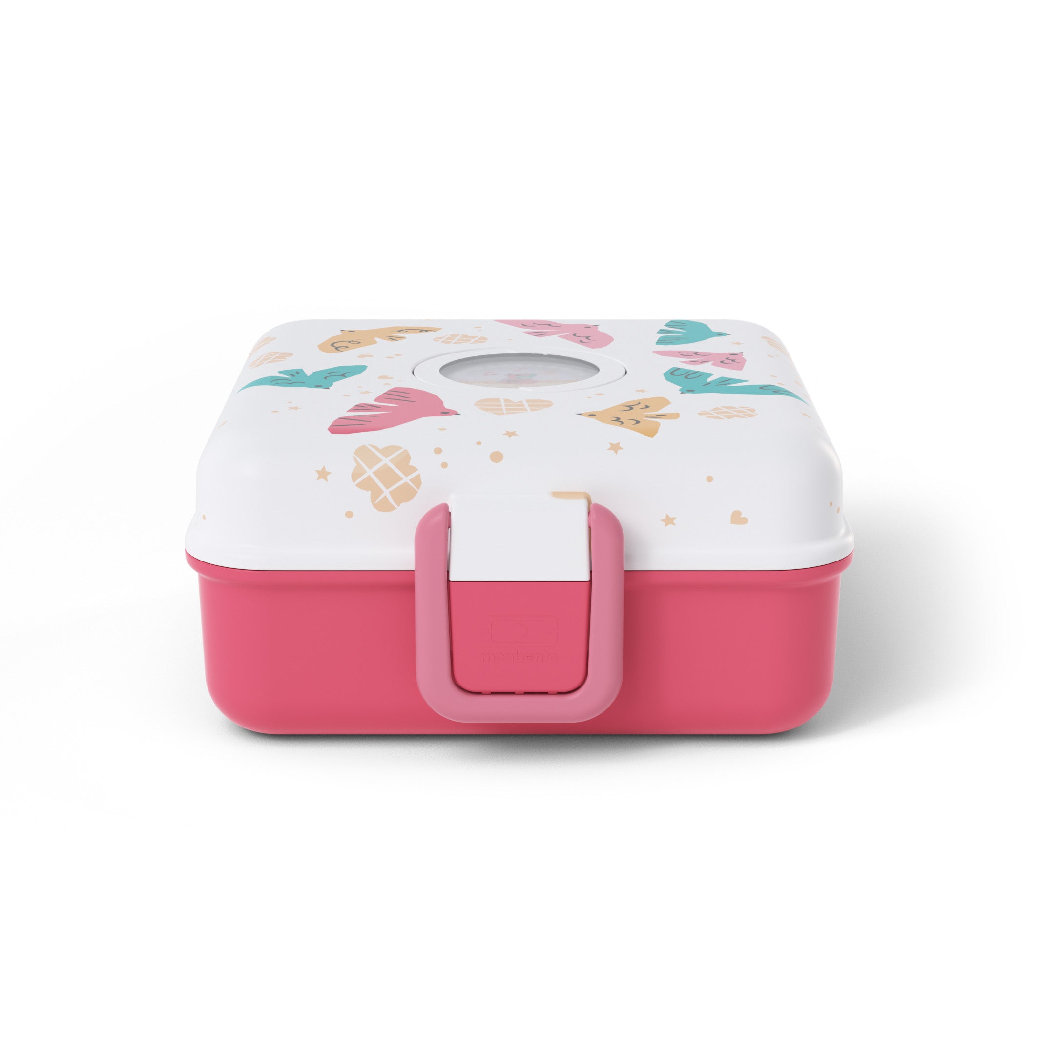 Boîte à sandwich enfant Snacky 850ml rose Birds Monbento - Mathon - 2