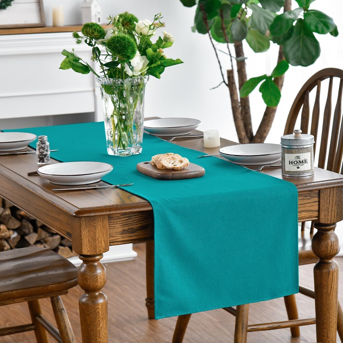 Chemin de Table Polyester Turquoise 40×240 cm Vendos85 - Mathon