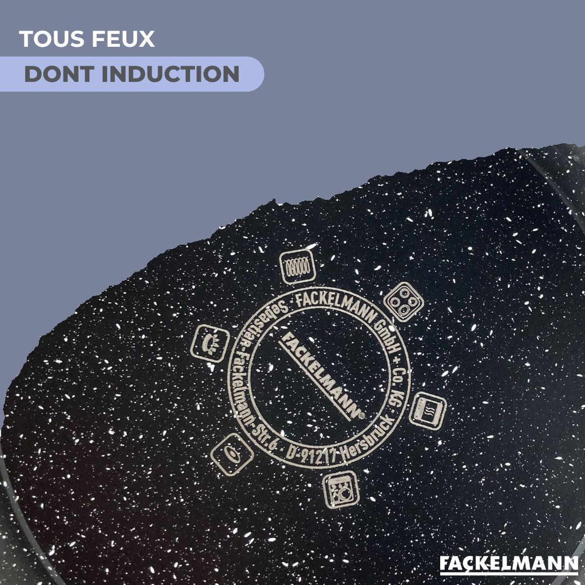 Poêle 28 cm fonte aluminium revêtement antiadhésif céramique sans PFAS Fackelmann - Mathon - 5