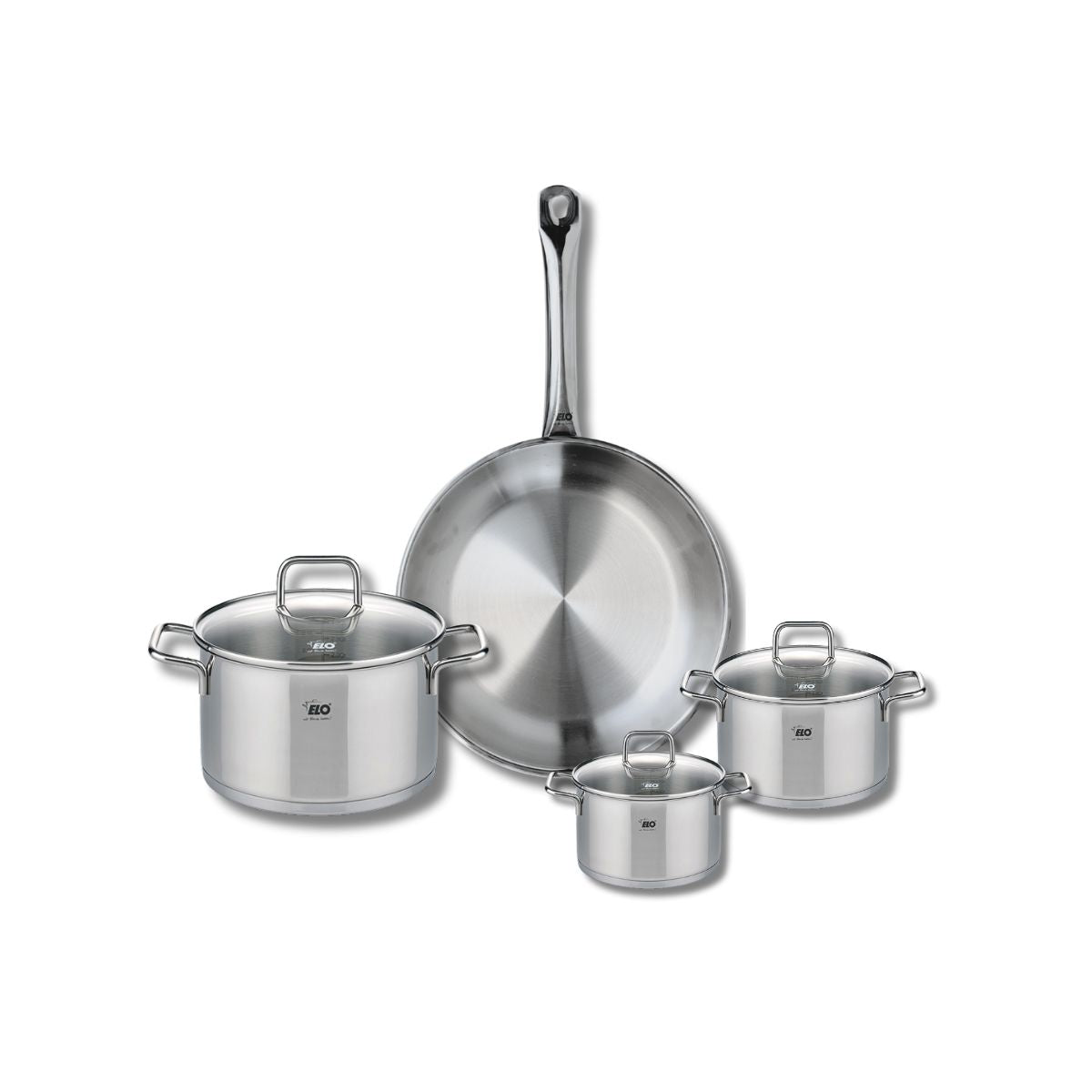 Ensemble de 1 Poêle de cuisson 28 cm et 3 faitouts 12, 14 et 20 cm  Profi Citrin Elo - Mathon - 1
