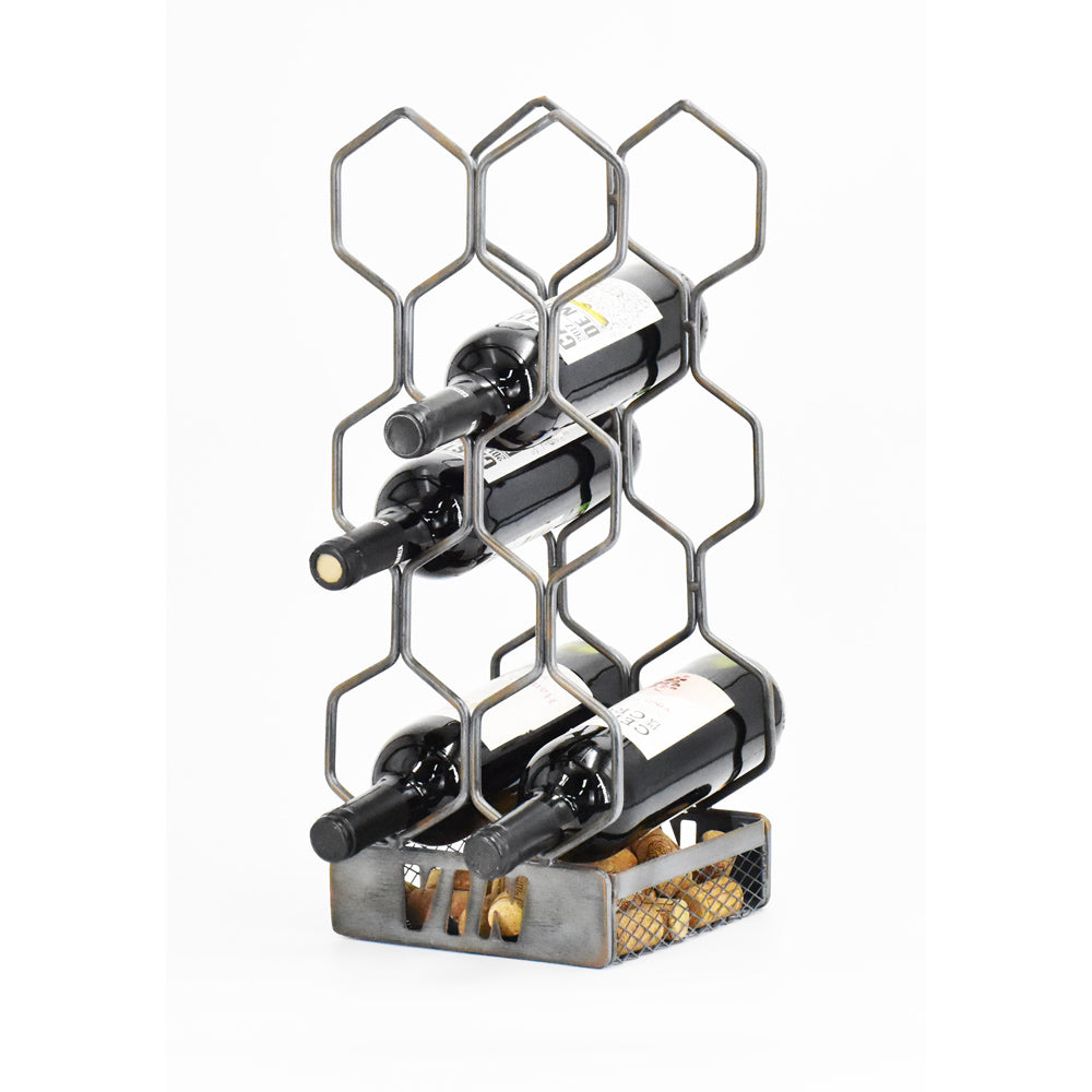 Rangement 6 bouteilles métal Table passion - Mathon