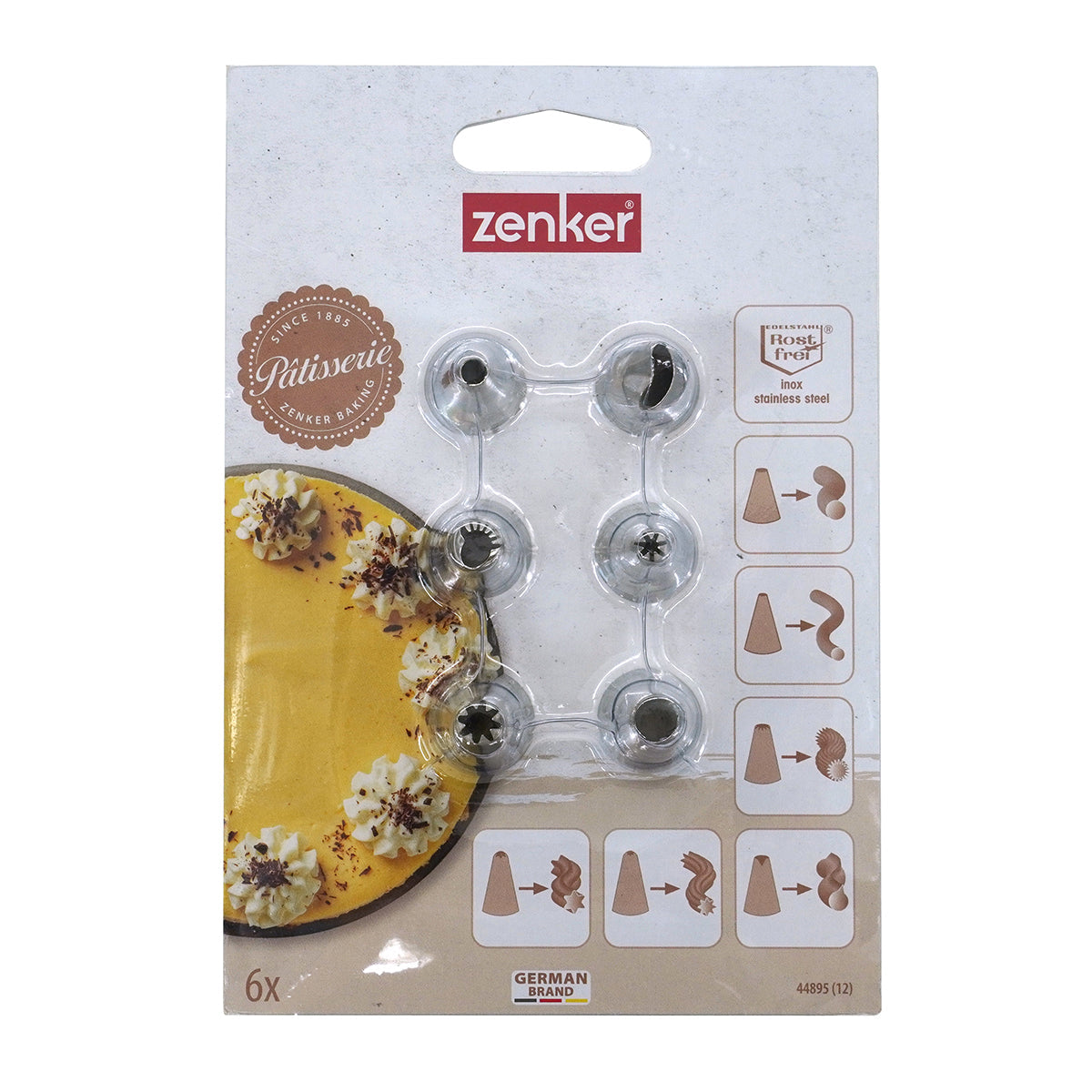 Lot de 6 douilles à pâtisserie en inox petit modèle Zenker Smart Pastry Zenker - Mathon - 5