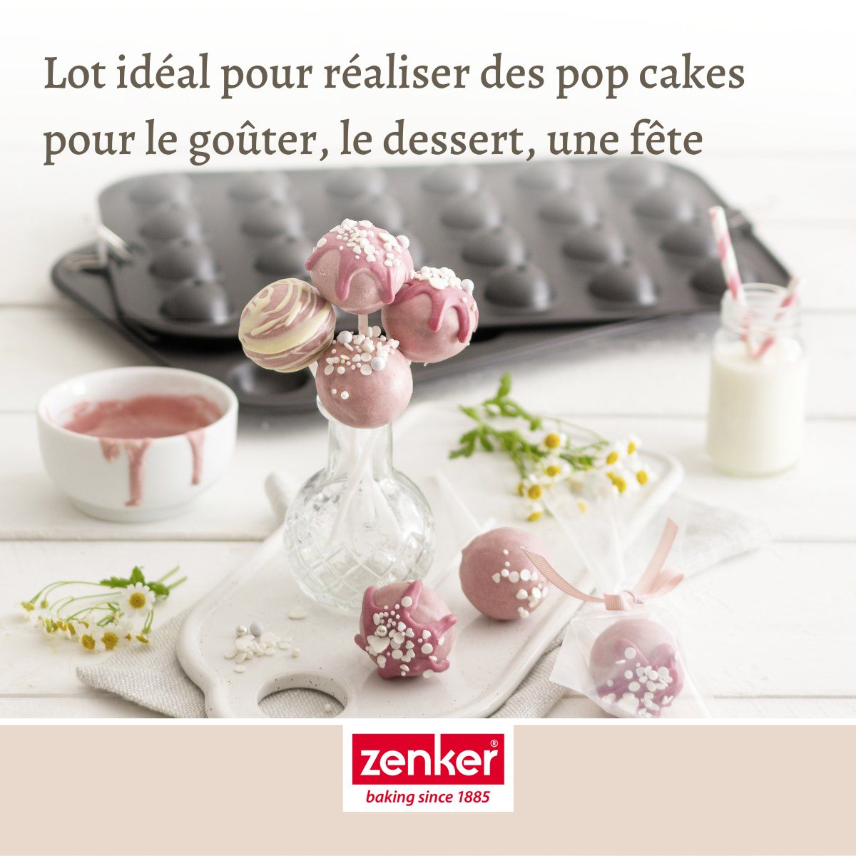 Set moule cake pop bâtonnets et sachets transparents 38 x 26 cm Zenker Special Creative Zenker - Mathon - 4