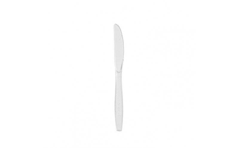 Couteau plastique PS transparent "Majesty" 19,2 cm - 100 unités FirstPack - Mathon