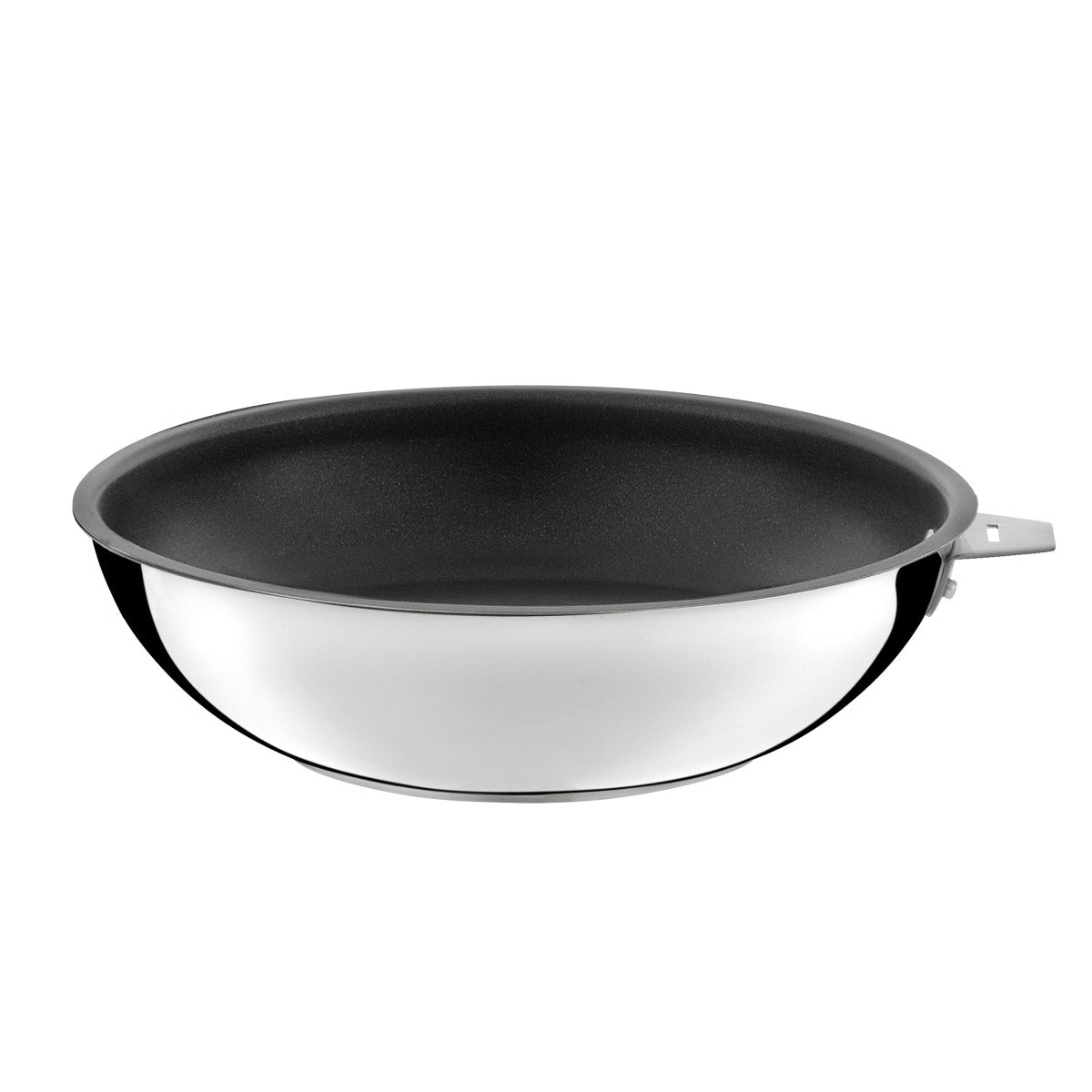 Malice - Wok 28 cm avec revêtement céramique, couvercle et poignée noire Cuisinox - Mathon - 2