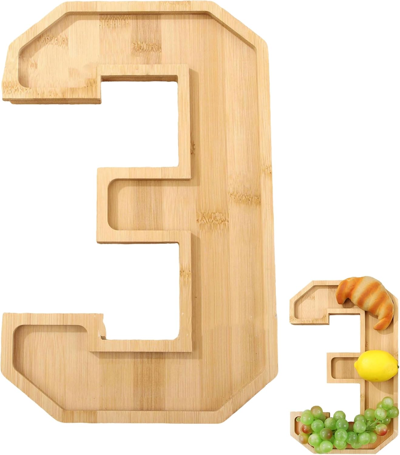 Plateau chiffre décoratif en bois 30×20 cm Vendos85 - Mathon