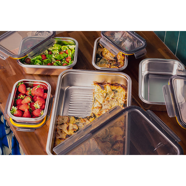 Set de 5 boîtes de conservation en inox Pika - Mathon - 4