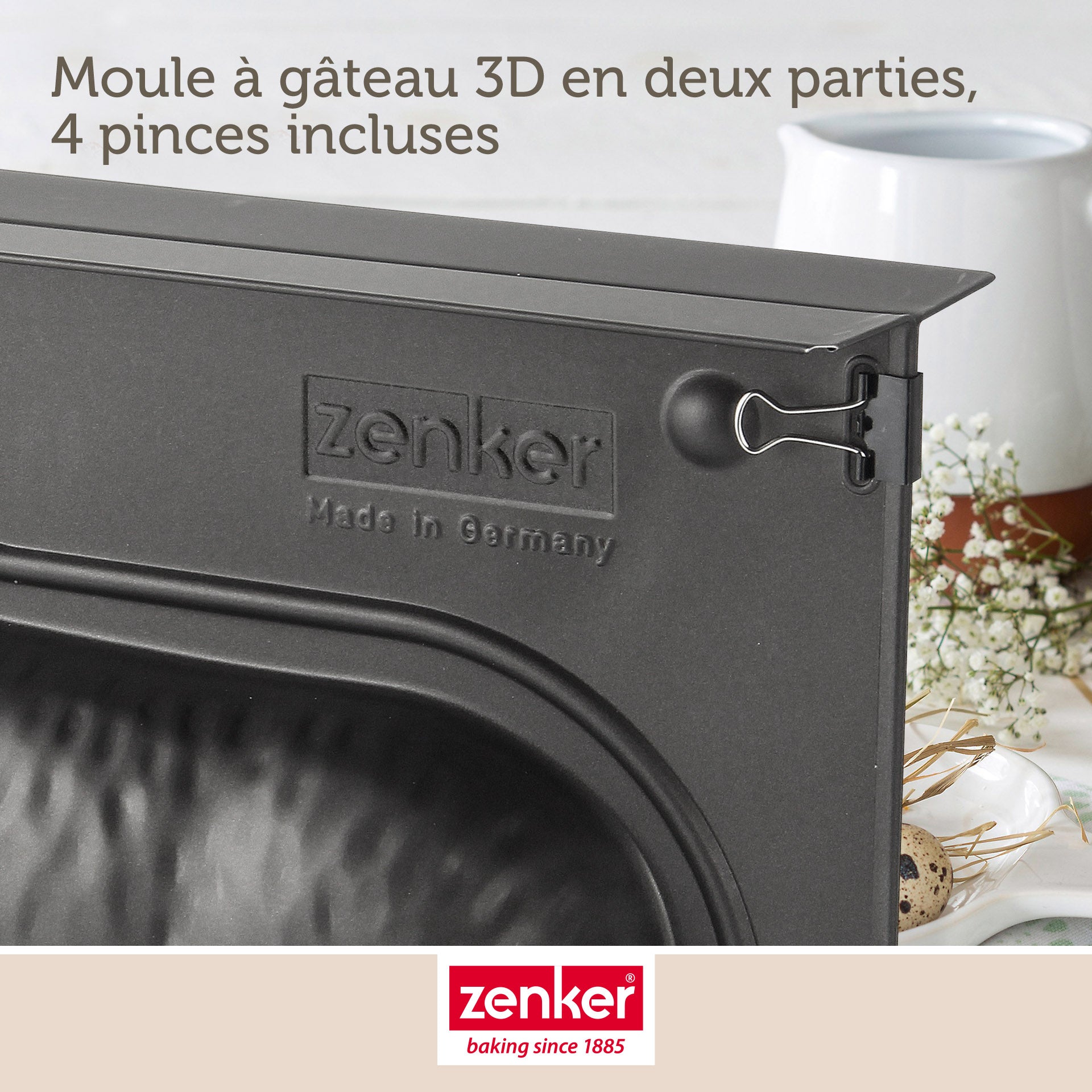 Lot de 2 moules à gâteaux 3D en forme d